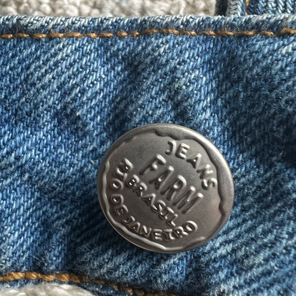 Farm Rio Crochet Rainbow Denim Shorts NWT - Picture 5 of 9